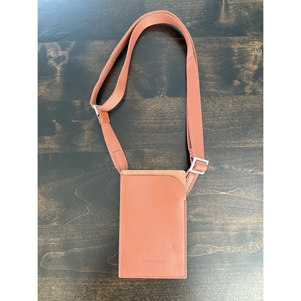 EVERLANE The Cactus Brown Leather Mini Sling‎ Bag Italy Minimalist Luxury Chic